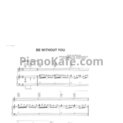 Ноты Mary J Blige - Be without you - предпросмотр