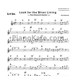 Ноты Paul Desmond - Look for the silver lining - предпросмотр