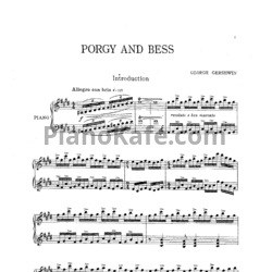 Ноты George Gershwin - Порги и Бесс (Клавир) - предпросмотр