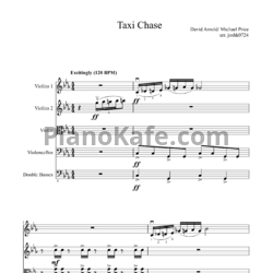 Ноты David Arnold & Michael Price - Taxi chase (Партитура) - предпросмотр