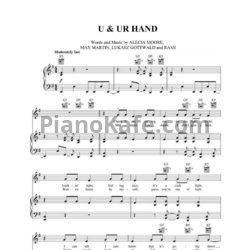 Ноты Pink - U + ur hand - предпросмотр