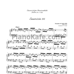 Ноты Д. Скарлатти - Соната K25 - предпросмотр