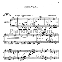 Ноты Антон Рубинштейн - Соната №1 (Op. 12) - предпросмотр