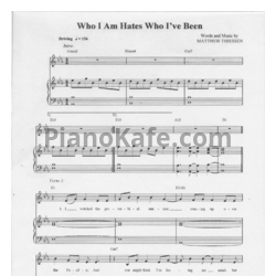 Ноты Relient K - Who I am hate who I've been