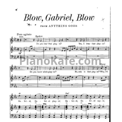 Ноты Cole Porter - Blow, Gabriel, blow! - предпросмотр