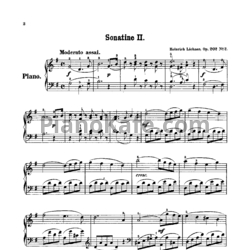 Ноты Генрих Лихнер - Сонатина (Op. 202 №2) - предпросмотр