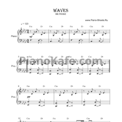 Ноты Mr. Probz - Waves - предпросмотр