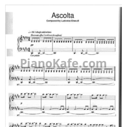 Ноты Ludovico Einaudi - Ascolta - предпросмотр