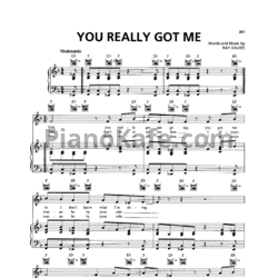 Ноты Van Halen - You really got me - предпросмотр