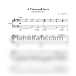 Ноты Riyandi Kusuma - A thousand years (Christina Perri cover) - предпросмотр