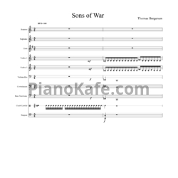 Ноты Two Steps from Hell - Sons of war - предпросмотр