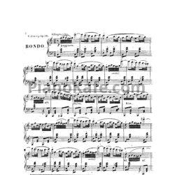 Ноты Карл Черни - Элегантность или блестящее рондо (Op. 136) - предпросмотр