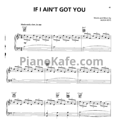 Ноты Maroon 5 - If I ain't got you - предпросмотр