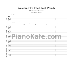 Ноты My Chemical Romance - Welcome to the black parade - предпросмотр
