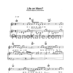 Ноты David Bowie - Life on Mars? - предпросмотр
