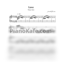 Ноты Tony Ann - Love - предпросмотр