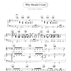 Ноты Toni Braxton - Why should I care - предпросмотр