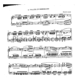 Ноты Ференц Лист - Долина Обермана - предпросмотр