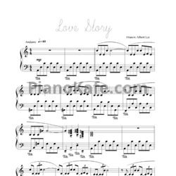 Ноты Richard Clayderman - Love story