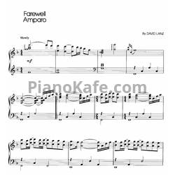 Ноты David Lanz - Farewell amparo - предпросмотр