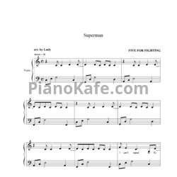 Ноты Five for fighting - Superman