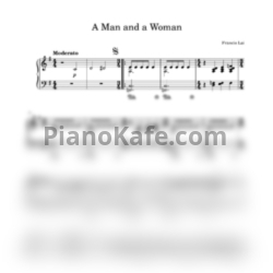 Ноты Francis Lai - A man and a woman - предпросмотр