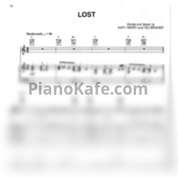 Ноты Katy Perry - Lost