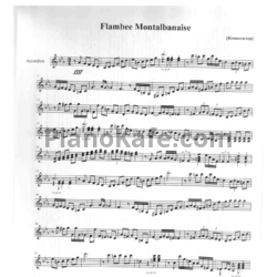 Ноты Richard Galliano - Flambee montalbanaise - предпросмотр