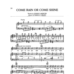 Ноты Frank Sinatra - Come rain or come shine