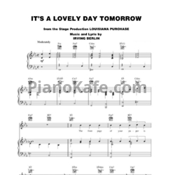 Ноты Irving Berlin - It's a lovely day tomorrow - предпросмотр