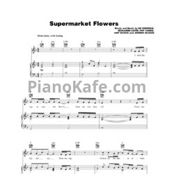 Ноты Ed Sheeran - Supermarket flowers (Версия 2) - предпросмотр