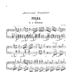 Ноты Герман Волленгаупт - Souvenir d'amitié (Полька) Соч. 68 - предпросмотр