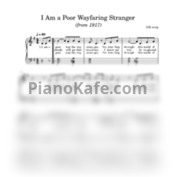 Ноты Jos Slovick - I Am a Poor Wayfaring Stranger (1917) - предпросмотр