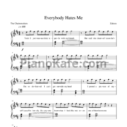 Ноты The Chainsmokers - Everybody hates me