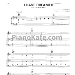 Ноты Barbra Streisand - I have dreamed - предпросмотр