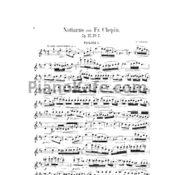 Ноты Фредерик Шопен - Ноктюрн (Op. 27 №2) для 2 скрипок - предпросмотр