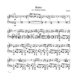 Ноты Khalid - Better - предпросмотр