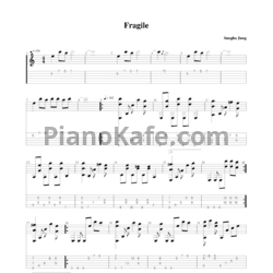 Ноты Sungha jung - Fragile (Sting cover) - предпросмотр