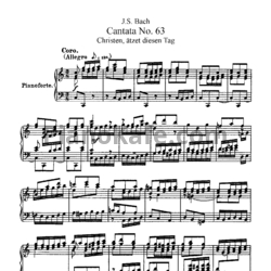 Ноты И. Бах - Кантата №63 "Christen, atzen diesen tag" (BWV 63) - предпросмотр