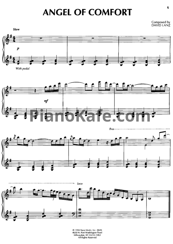 Ноты David Lanz - Songs from an English garden (Книга нот) - PianoKafe.com