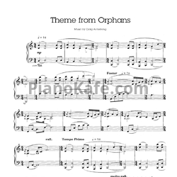 Ноты Craig Armstrong - Theme from orphans - предпросмотр