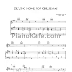 Ноты Chris Rea - Driving home for Christmas - предпросмотр