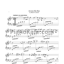 Ноты Brian Crain - Across the bay - предпросмотр