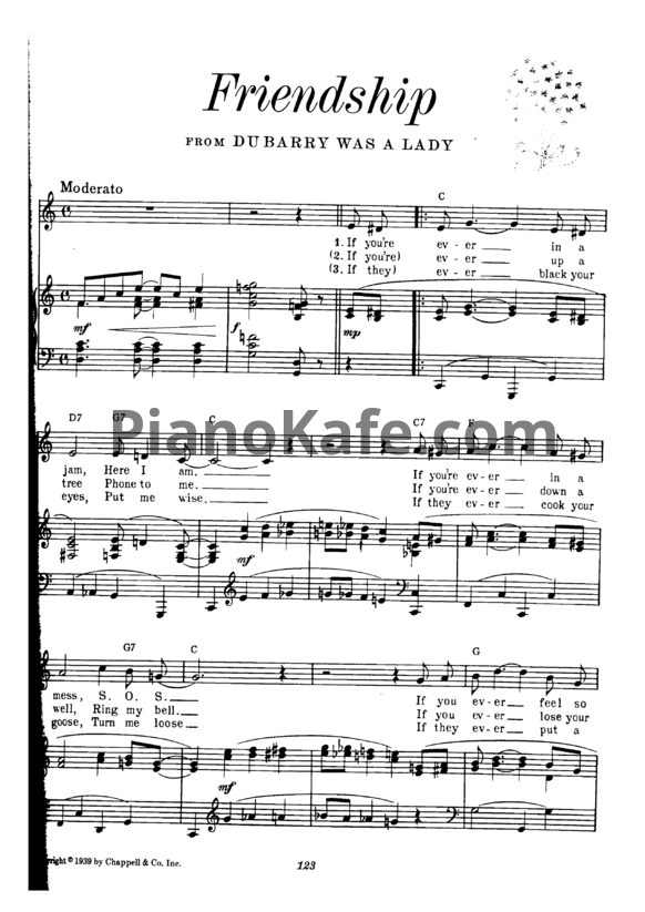 Ноты Cole Porter - Friendship - PianoKafe.com