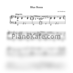 Ноты Joe Henderson - Blue bossa - предпросмотр