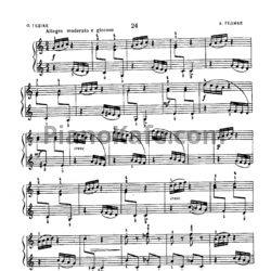 Ноты Александр Гедике - Этюд (Соч. 32, №11) - предпросмотр
