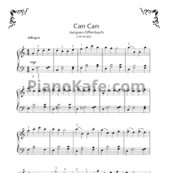 Ноты Жак Оффенбах - Кан-Кан - предпросмотр