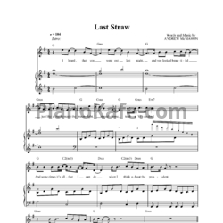 Ноты Jack's Mannequin - Last straw - предпросмотр