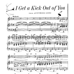 Ноты Cole Porter - I get a kick out of you - предпросмотр