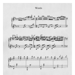 Ноты Yiruma - Words - предпросмотр